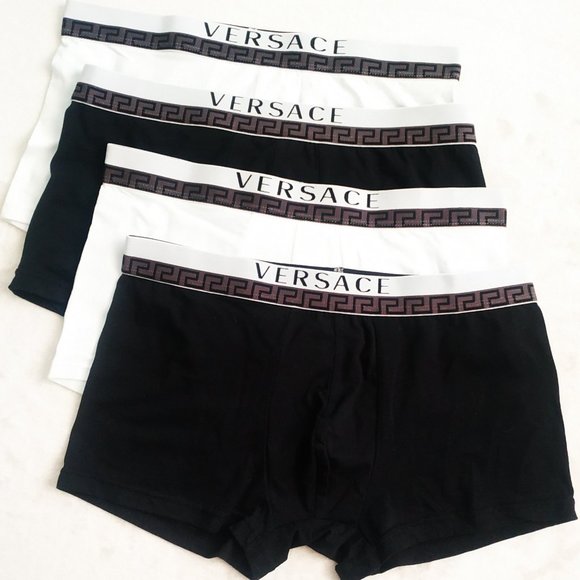 men underwear boxer lot 4pcs white black 31-33''
